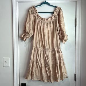 NWT Dress with Lined Tie Sleeves Size XL